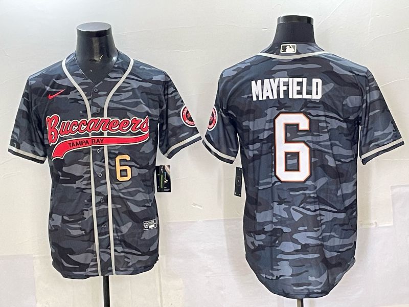 Men 2025 Tampa Bay Buccaneers #6 Mayfield Camo Joint Name Nike Limited NFL Jersey style 03->tampa bay buccaneers->NFL Jersey